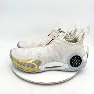 Li-Ning Way of Wade 9 Infinity Men Sz 12.5  ABAR119-7 White Pull On Running Shoe